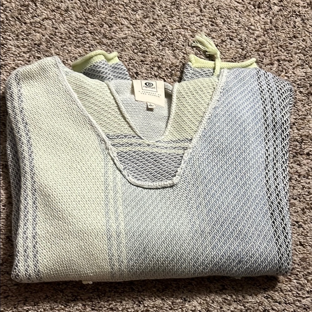 Pastel Blue and Green Sweater